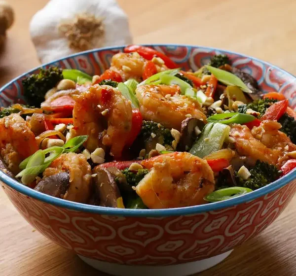  Garlic And Ginger Shrimp Stir-Fry