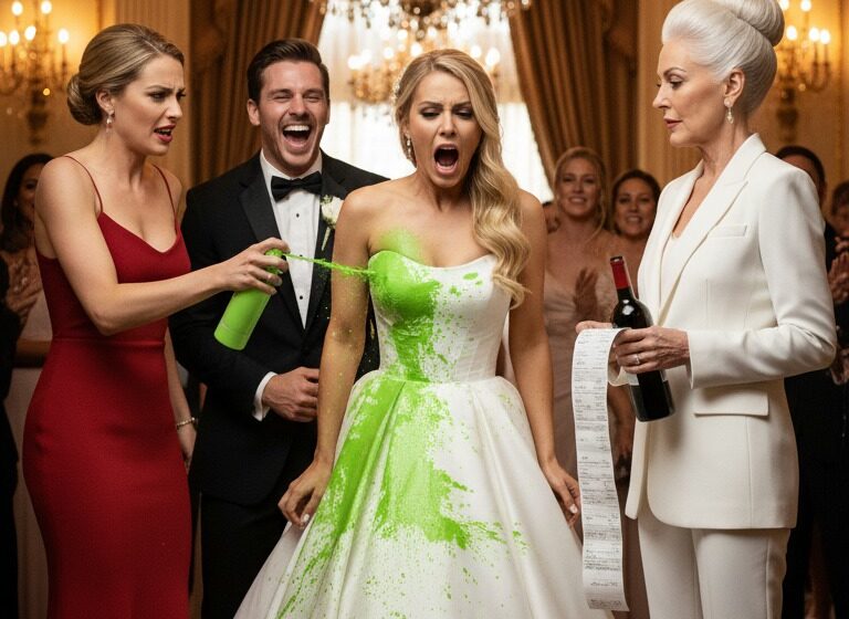  Deux jours après mon mariage, j’ai tenté d’impressionner mes beaux-parents avec un dîner somptueux, mais la sœur d’Ethan a délibérément abîmé ma robe à 7 000 $ sous les applaudissements de mon mari, qui semblait trouver cela divertissant. Sa mère m’a fourré un billet de 2 800 $ dans les mains et m’a ordonné de « payer et de rentrer ». Je n’ai ni protesté ni pleuré ; j’ai disparu, et leur panique a commencé dès qu’ils ont franchi le seuil de leur porte.