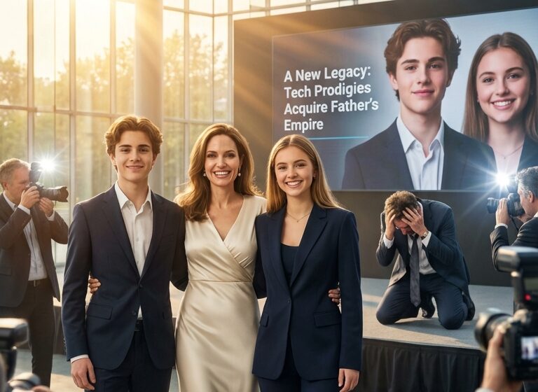  10 minutes after the divorce, I vanished abroad with my kids while my ex-husband mocked, ‘Those children will grow up to be losers just like you.’ Years later, he sat paralyzed in front of the TV as a headline flashed: ‘Youngest prodigies buy out father’s bankrupt empire as a gift for their mother.’ The moment he recognized their faces, his glass shattered on the floor, and he began to tremble uncontrollably.