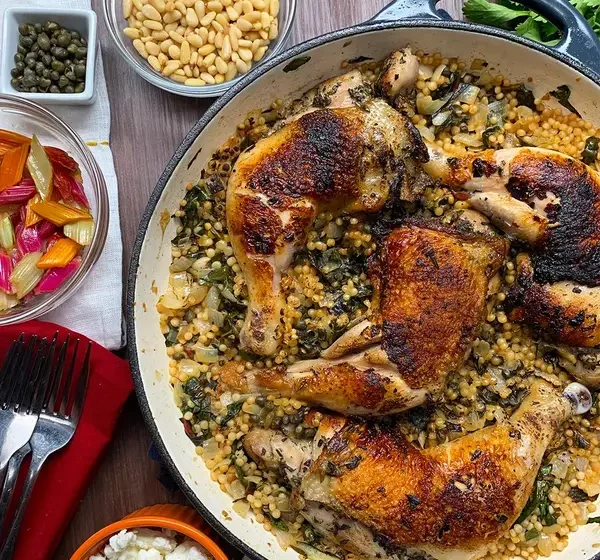  One-Pot Chicken, Chard, And Couscous Dinner