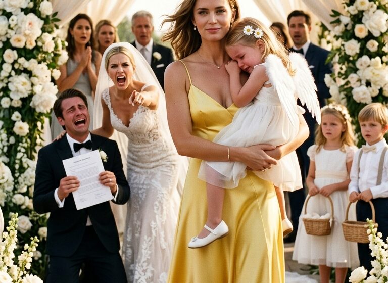  At my brother’s rehearsal dinner, I arrived with my 6-year-old daughter. My mom pulled me aside and coldly said: “Emma isn’t the flower girl anymore. It changed.” So we stayed silent. Then my father texted me: “Meet me on the porch. Right now.” What he said in front of everyone left my brother and mother without a single word.