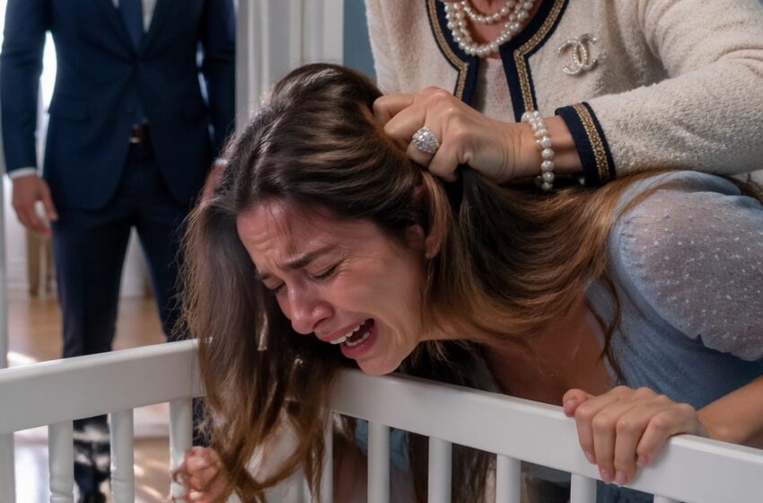  At 2 a.m., stuck at the office, I checked the hidden baby monitor I’d set up to see why our newborn kept crying—and my blood ran cold. On the screen, my mother stormed into the nursery, hissed, “You live off my son and still complain?” and yanked my exhausted wife by the hair beside the crib. My wife didn’t scream—she froze. When I checked the saved footage, I found weeks of abuse. She thought I’d never know—until I got in my car and decided she was done living under my roof.