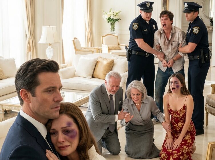  I came home early from a 3-month business trip to find my wife twelve pounds lighter and strangers living in my house. My mother had starved her and brought in con artists to drain my accounts at midnight. I watched from the shadows as they cracked my wall safe to steal my company’s deeds. When the vault door swung open, they expected millions. But the horrific realization of what was actually inside made the blood vanish from their cheeks…