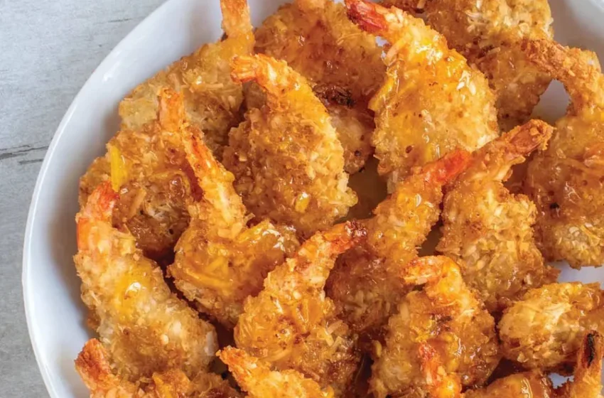  🍤 Extra-Crispy Air-Fried Coconut Shrimp 🥥