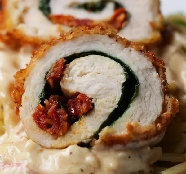  Creamy Tuscan Chicken Rolls