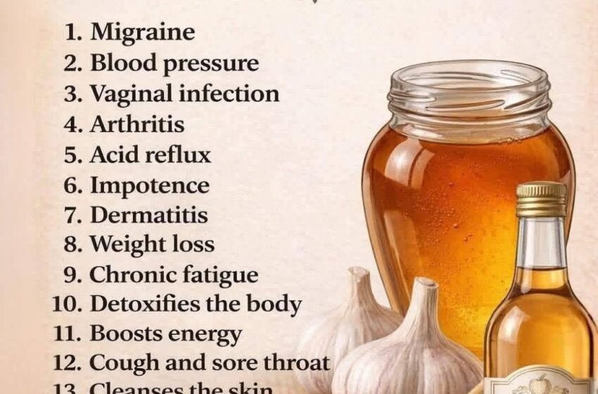  Garlic honey and vinegar