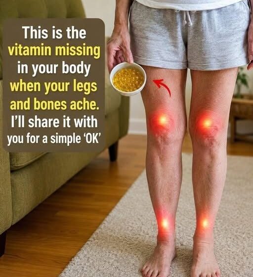  This is the vitamin your body is missing when your legs and bones ache. I’ll give you the vitamin for a simple OK.