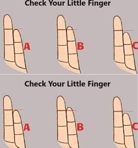  Your little finger reveals beautiful things about your personality