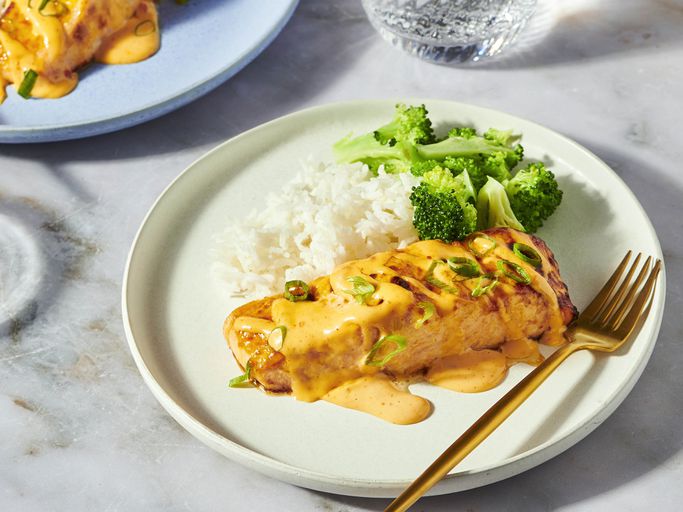  🍣 Bang Bang Air-Fried Salmon Bites