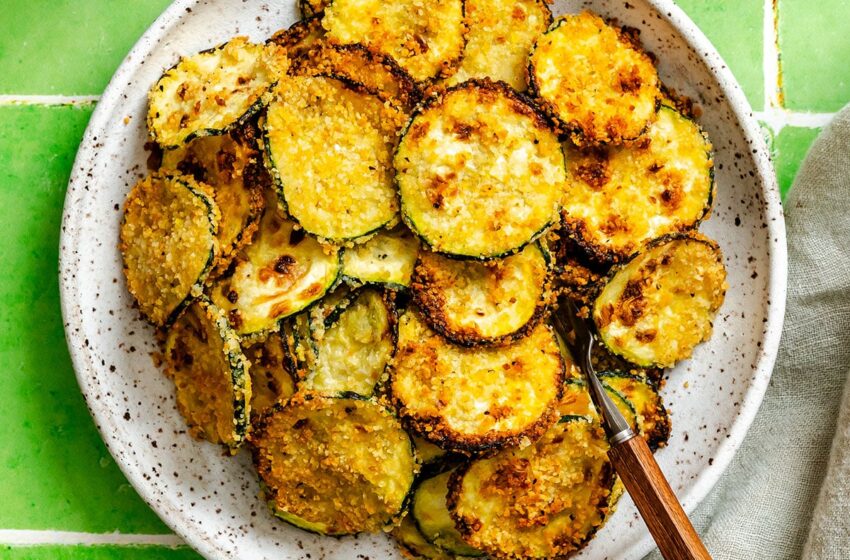  🫓 Air-Fried Zucchini & Feta Crispy Flatbreads 🌿
