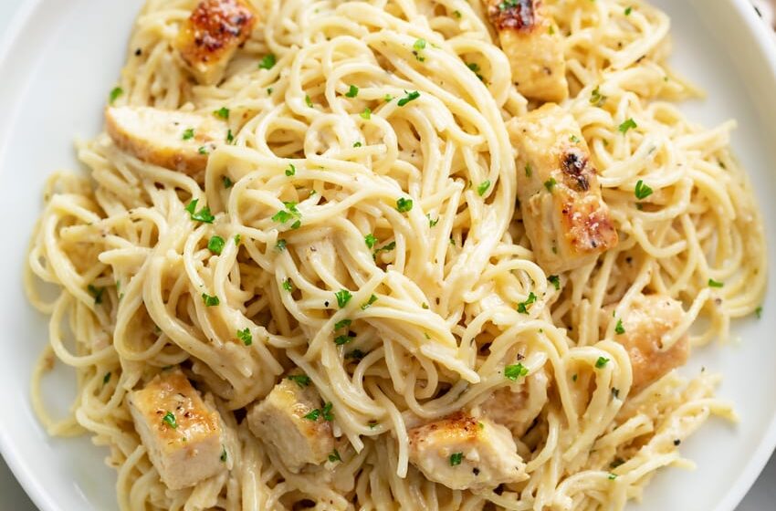  Crispy Air-Fried “Angel Hair” Chicken Parmesan Nest 🧀