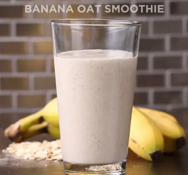  3-Ingredient Banana Oat Smoothie