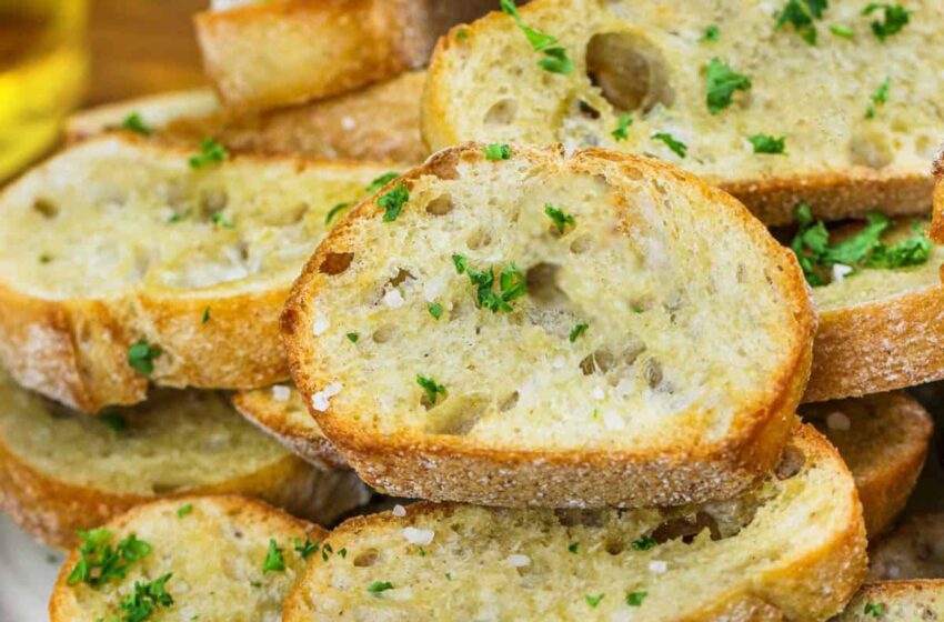  Crispy Air-Fried Garlic Herb Bruschetta Crostini 🍅
