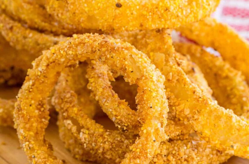  🧅 Extra-Crispy Homemade Air-Fried Onion Rings 🧅