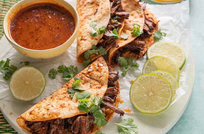  Crispy Air-Fried Birria-Style Beef Tacos 🧀