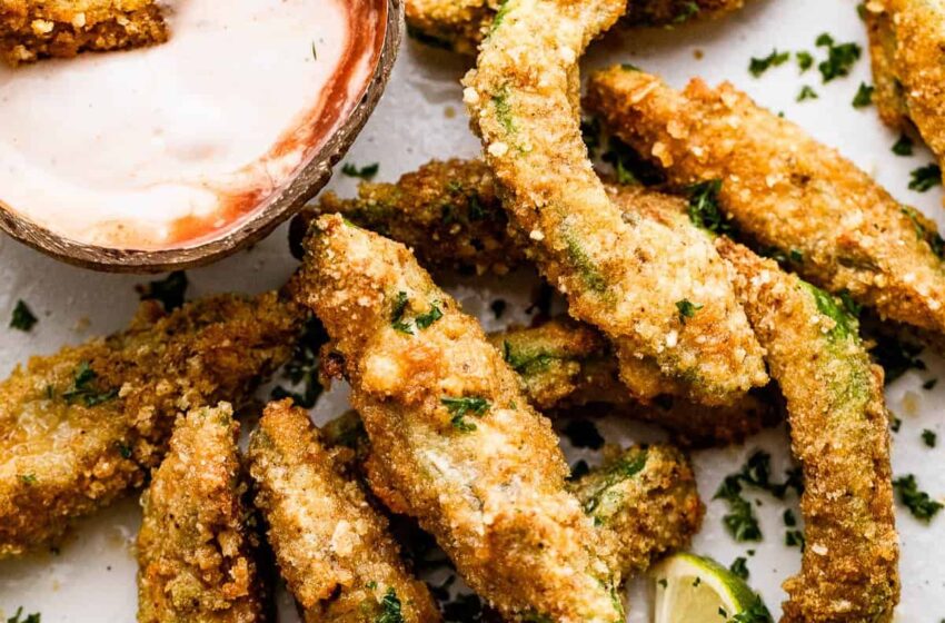  🥑 Extra-Crispy Air-Fried Loaded Avocado Fries 🌶️