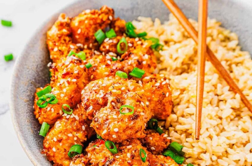  🍤 Extra-Crispy Air-Fried Firecracker Shrimp 🧨