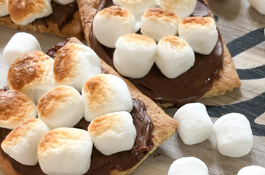 🍫 Crispy Marshmallow Nutella S’mores Pockets 🥐