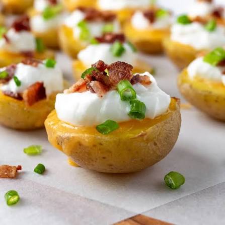  🧀 Loaded Baked Potato Bites 🥔