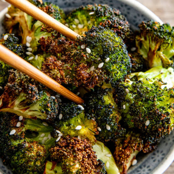  🥦 Extra-Crispy Air-Fried Sweet Chili Broccoli Florets 🌶️