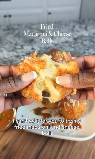  🧀 Crispy Fried Mozzarella Mac & Cheese Balls 🍝
