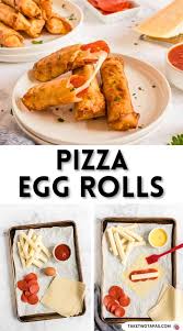  🍕 Extra-Crispy Air-Fried Pizza Egg Rolls 🧀