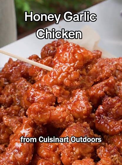  🐔 Crispy Honey Garlic Chicken Bites 🧄