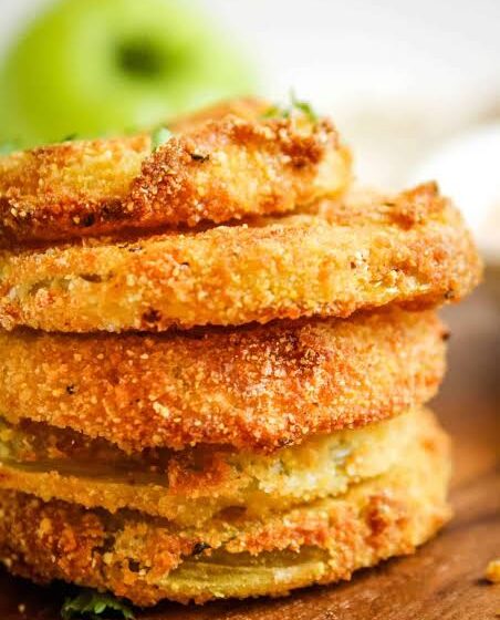  🍅 Extra-Crispy Air-Fried Southern-Style Fried Green Tomatoes 🧅 (Appetizers)