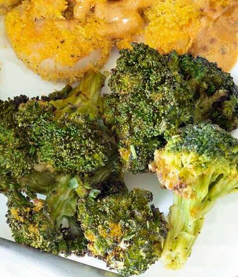  🥦 Air-Fried Crispy Sesame-Ginger Broccoli Florets 🥢 (Side Dish)