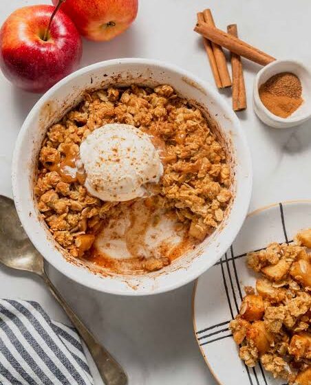  🍎 Air-Fried Personal Apple Berry Crisp 🍂