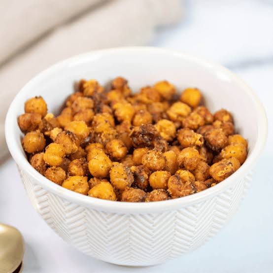  🥑 Healthy Crispy Air-Fried Garlic Herb Chickpeas 🧄