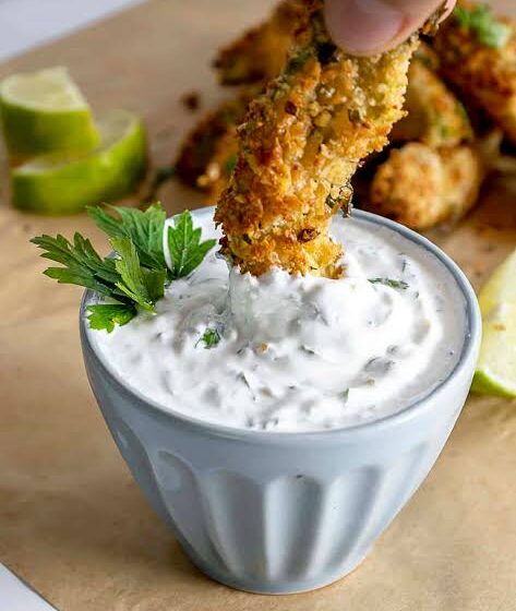 🥑 Crispy Air-Fried Avocado Fries with Lime Crema 🍋