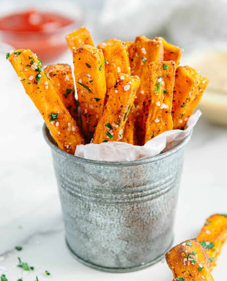  🍟 Extra-Crispy Air-Fried Sweet Potato Fries 🍟
