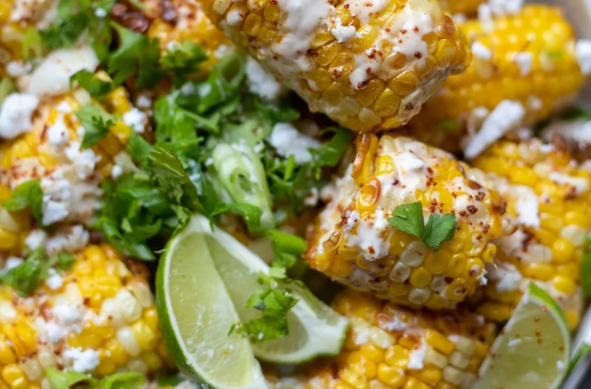  🌽 Air-Fried Mexican Street Corn (Elote) Bites 🌽