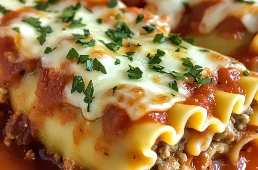  🍝🧀 Italian Meatball Lasagna Roll-Ups 🇮🇹✨