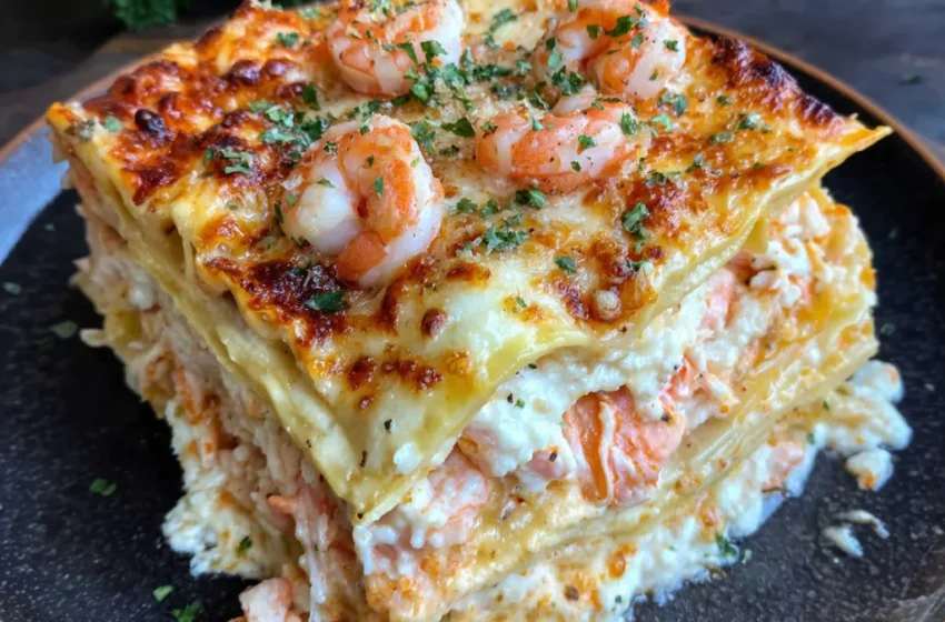  Seafood Lasagna with Shrimp and Crab
