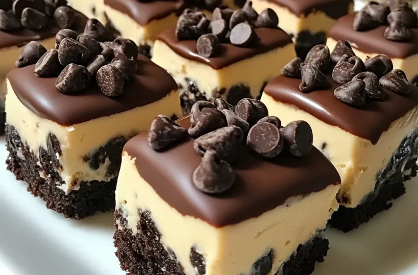  🍪🍫 Ultimate Chocolate Chip Cookie Dough Brownie Bites 🍫🍪