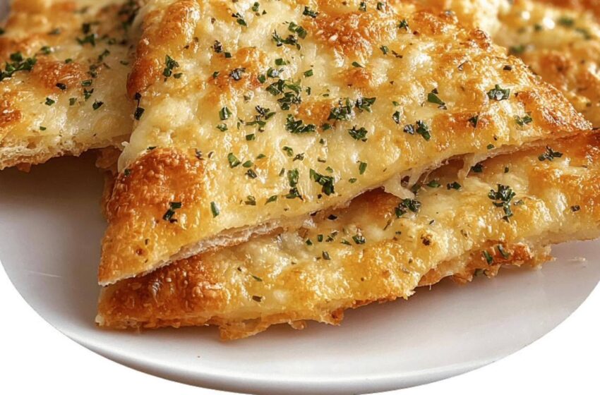  Crispy Cheesy Tortilla Garlic Bread with Air Fryer