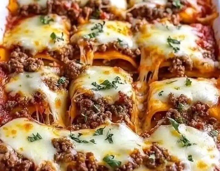  Cheesy Beef Pizza Casserole