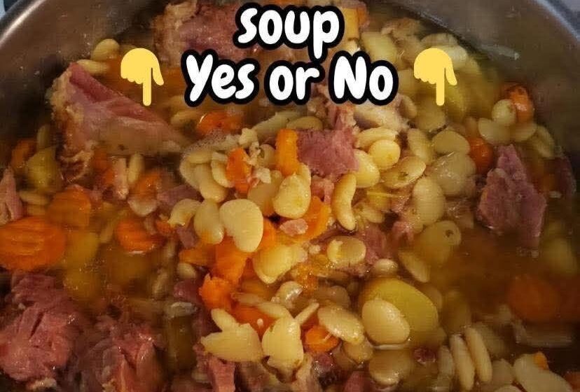  🍖🌿 Hearty Ham & Lima Bean Soup