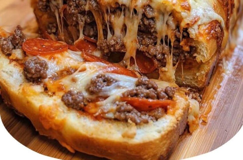  Stuffed Cheesy Beef Bread