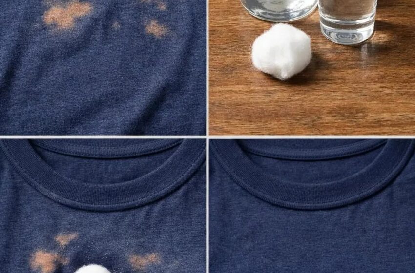  Bleach stains on your clothes? No need to throw them away: here’s the solution………….see more
