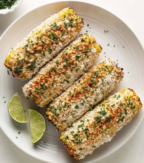  🌽 Air-Fried Mexican Street Corn (Elote) Wheels 🇲🇽